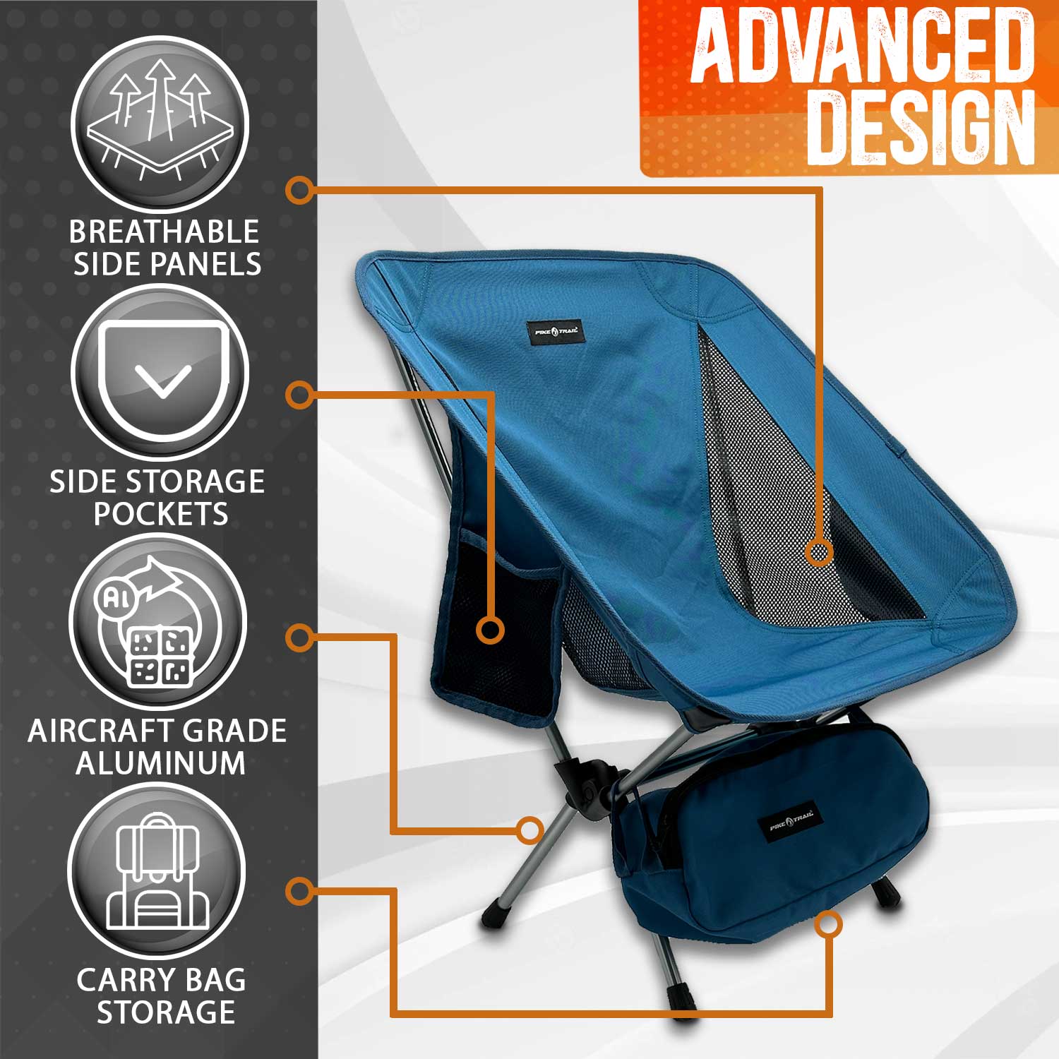 Pike Trail Ultralight Compact Outdoor Camping Chair