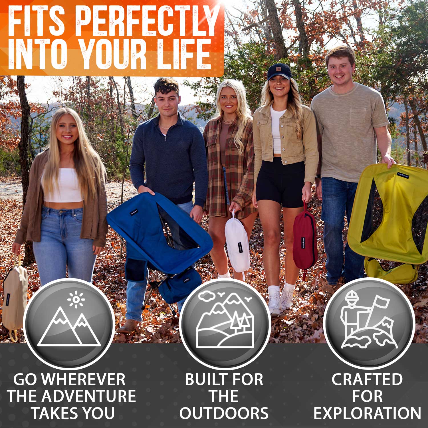 Pike Trail Ultralight Compact Outdoor Camping Chair