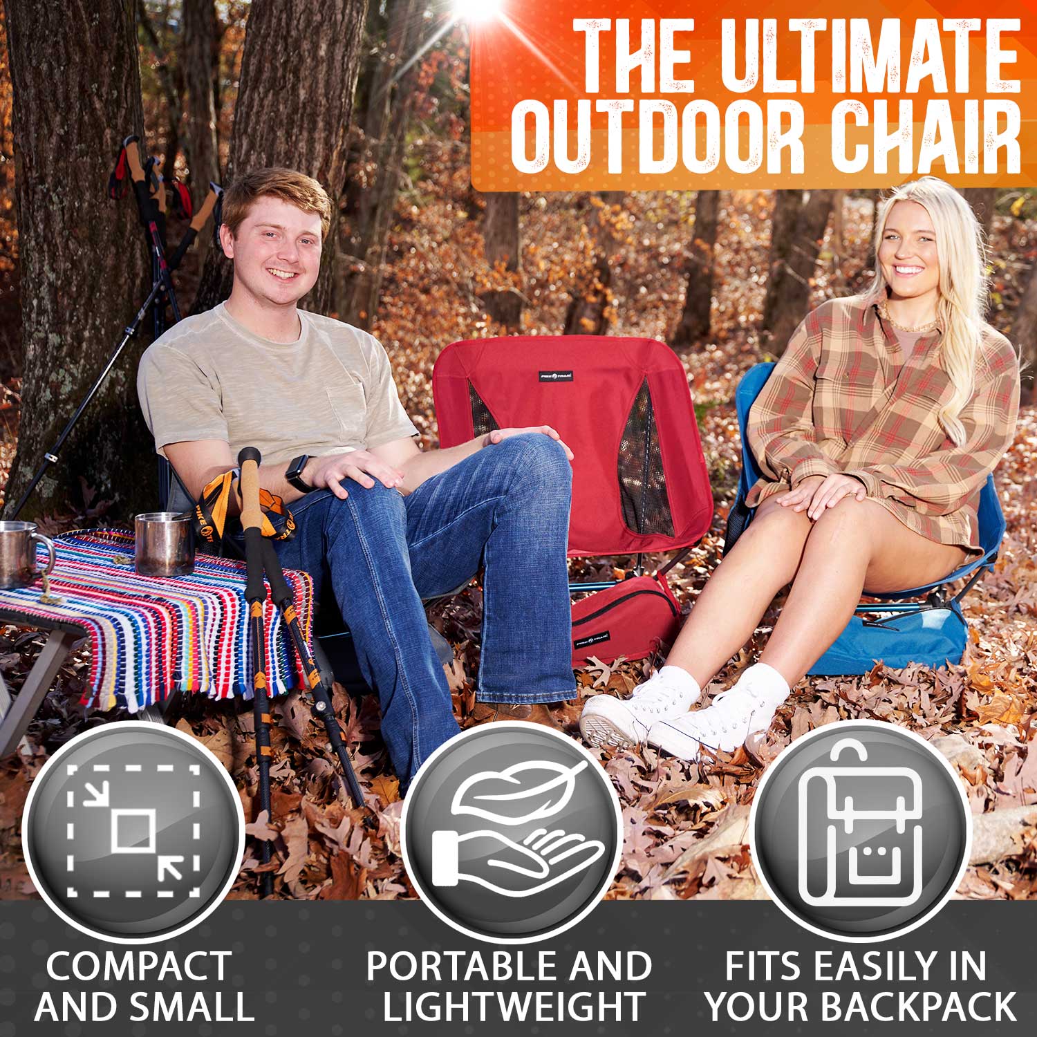 Pike Trail Ultralight Compact Outdoor Camping Chair