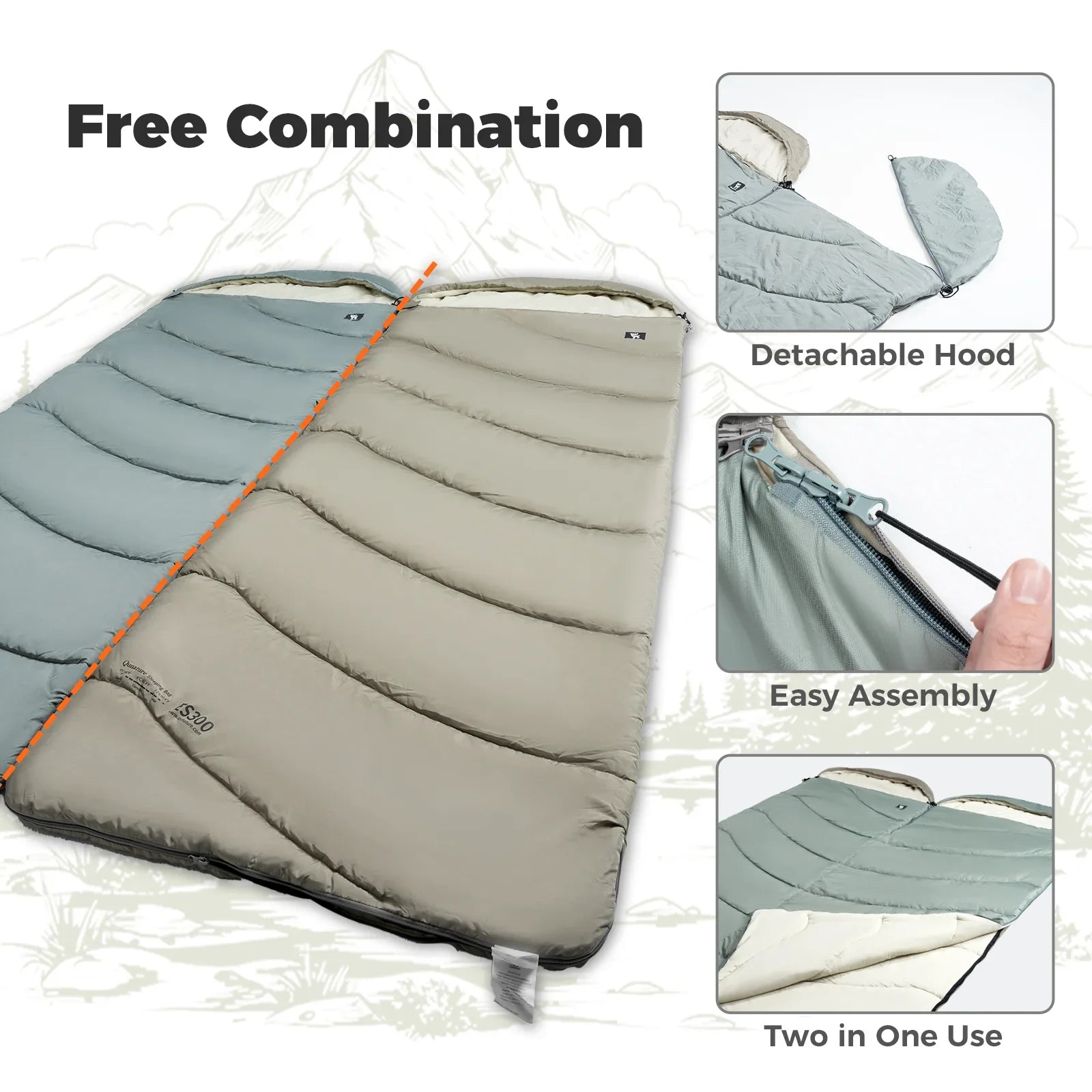 Cotton Envelope Portable Sleeping Bag