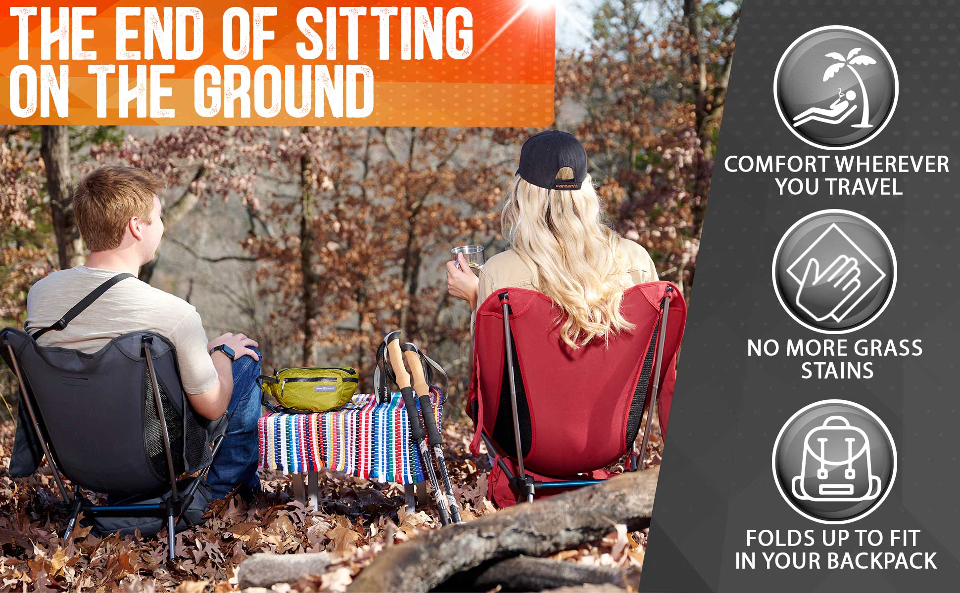Pike Trail Ultralight Compact Outdoor Camping Chair