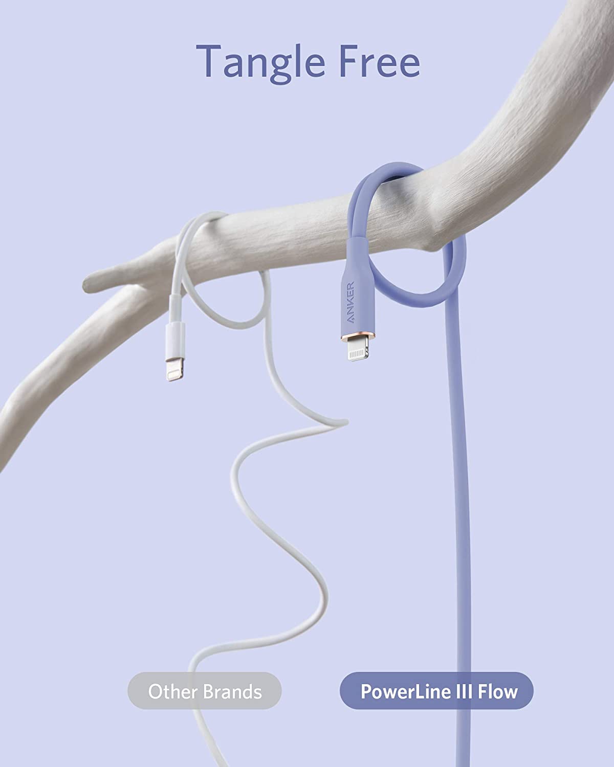 Anker 641 USB-C to Lightning Cable (Flow, 3 ft Silicone)