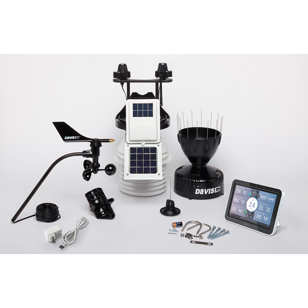 Davis Vantage Pro2 Plus Wireless Weather Station wWeatherLink Console 24hr Fan Aspirated Radiation Shield UV  Solar