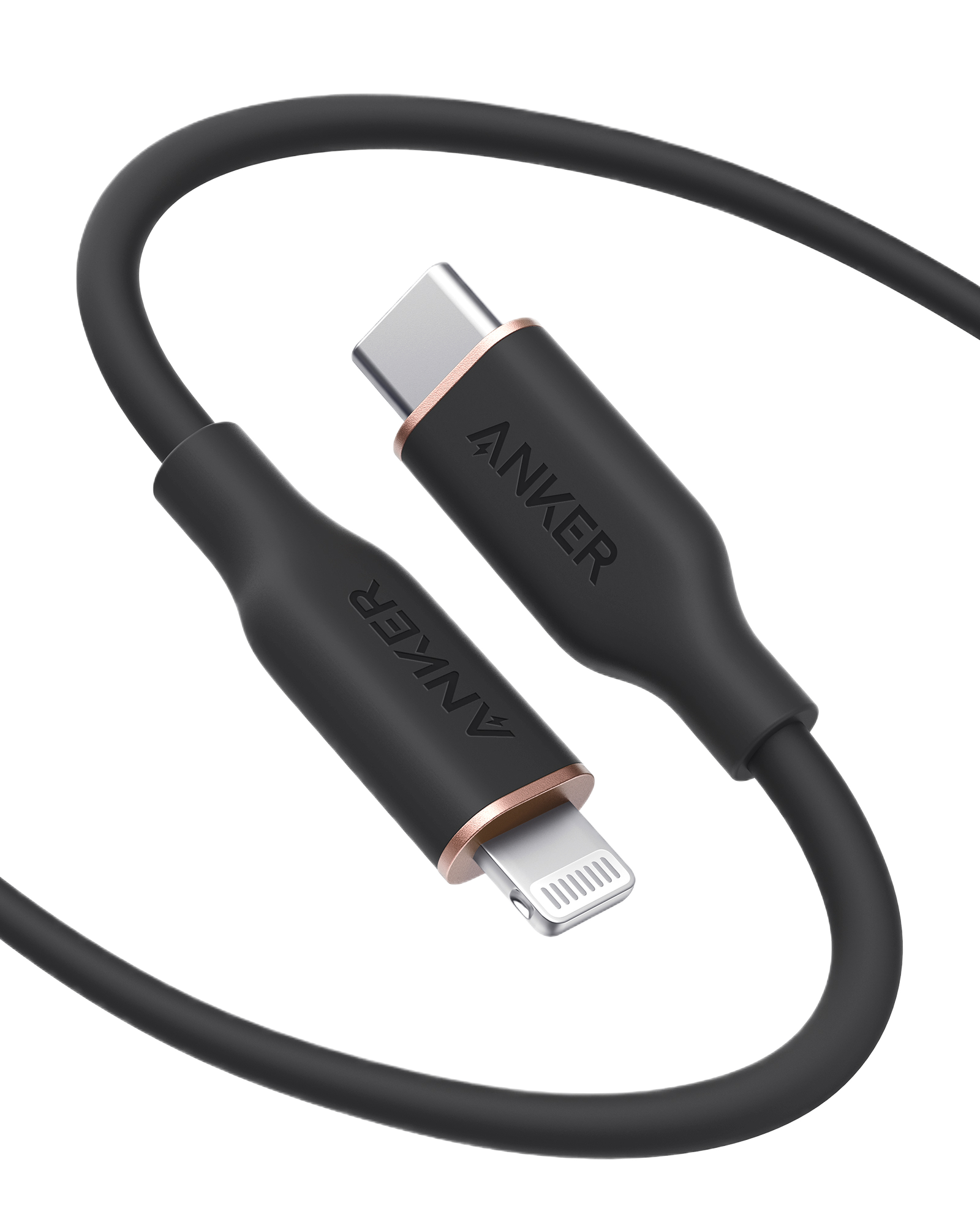 Anker 641 USB-C to Lightning Cable (Flow, 3 ft Silicone)