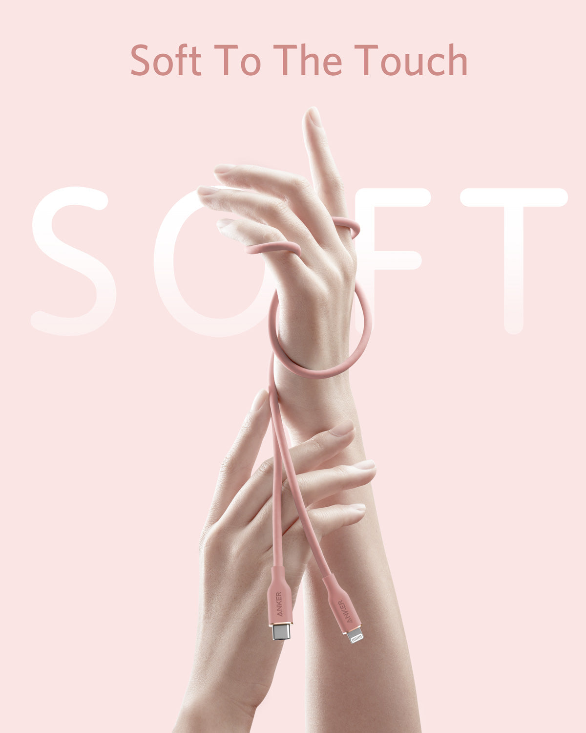 Anker 641 USB-C to Lightning Cable (Flow, 3 ft Silicone)