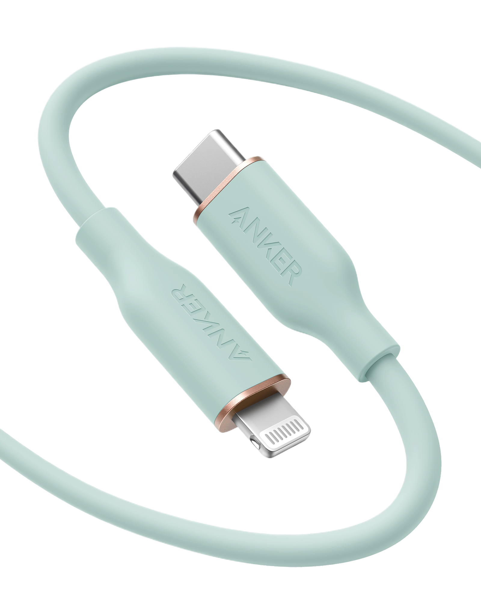 Anker 641 USB-C to Lightning Cable (Flow, 3 ft Silicone)
