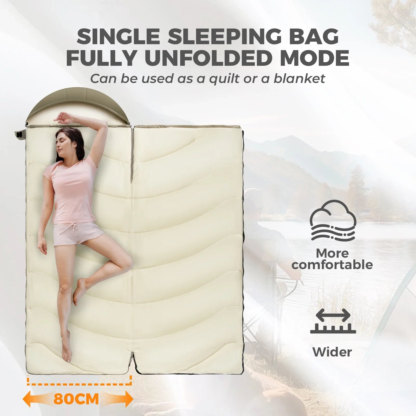 Cotton Envelope Portable Sleeping Bag